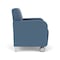 Lesro Siena Lounge Reception Guest Chair w/ Front Casters, 27 in W 29.5 in L 32.5 in H SN1101 - alternate 2